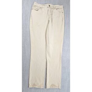 Bandolino Women's Pants Beige Amy Style Straigth Leg Sz 10